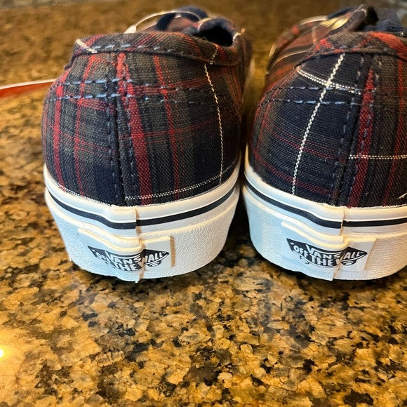 VANS Off the Wall Authentic plaid dress blues sneakers. NWT - Picture 9 of 13